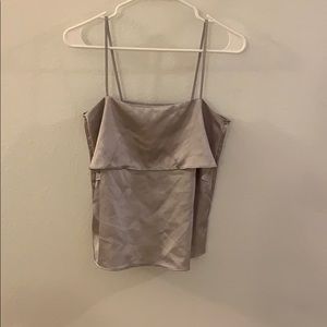 Silver cami